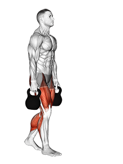 Kettlebell Farmers Carry exercise demonstration