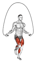 Skip Jump Rope exercise demonstration for Cardio, Rope
