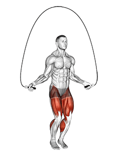 High Jump Rope exercise demonstration for Cardio, Rope
