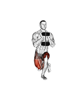 Dumbbell Gobelt Curtsey Lunge exercise demonstration