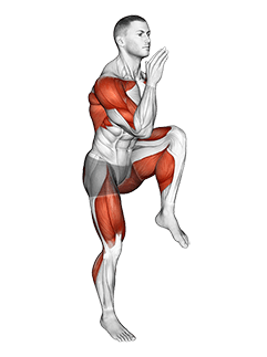 High Knee Sprints exercise demonstration for Cardio, Body weight