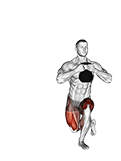 Kettlebell Gobelt Curtsey Lunge exercise demonstration for Quadriceps, and Thighs, Kettlebell