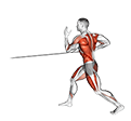 Band Split Jump with Single Arm Row exercise demonstration
