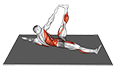 Starfish Crunch exercise demonstration for Waist, Body weight