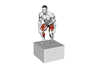 Jump Box Over exercise demonstration for Plyometrics, Body weight