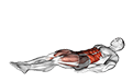 Lying Leg Hip Side Raise on Floor exercise demonstration