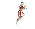 Single Leg Board Jump exercise demonstration for Plyometrics, Body weight