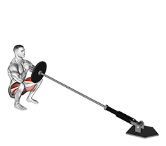 Landmine Front Squat exercise demonstration
