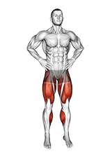 Standing Scissors exercise demonstration for Plyometrics, Body weight