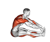 Rowing Boat Yoga Pose exercise demonstration for Stretching, Body weight