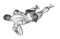 Roll Ball Tensioner Band Wide exercise demonstration for Hips, Rollball