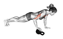 Kettlebell Press-Up exercise demonstration