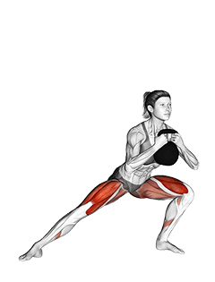 Kettlebell Side Lunge exercise demonstration
