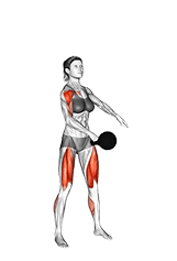 Kettlebell Snatch exercise demonstration