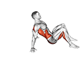 Thoracic Bridge exercise demonstration for Stretching, Body weight