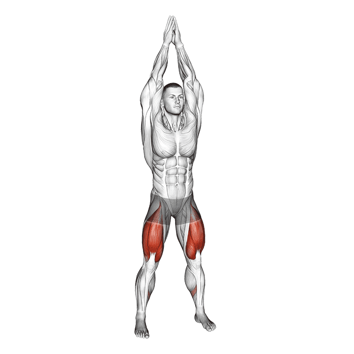 Air Squat exercise demonstration for Thighs, Body weight
