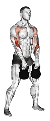 Kettlebell Double Alternating Hang Clean exercise demonstration