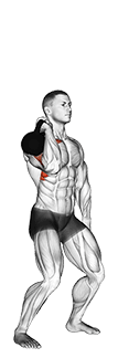 Kettlebell One Arm Push Press exercise demonstration