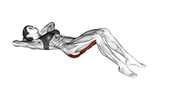Knee to chest Stretch exercise demonstration