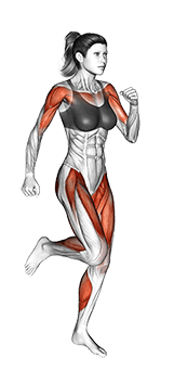 Place Jog exercise demonstration for Cardio, Body weight