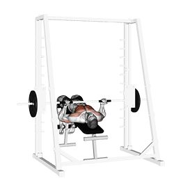 Smith Decline Reverse-grip Press exercise demonstration