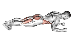 Butt-ups exercise demonstration
