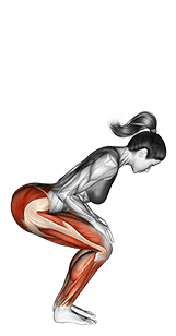 Standing Forward Bend Uttanasana exercise demonstration for Yoga, Body weight