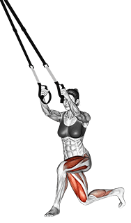 Suspension Lunge Back Crossover exercise demonstration