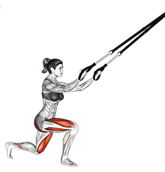 Suspension Rear Lunge exercise demonstration