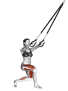 Suspension Side Cross Lunge exercise demonstration