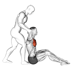 Behind Head Chest Stretch exercise demonstration