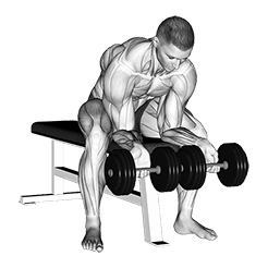 finger curls exercise demonstration for Forearms, Dumbbell