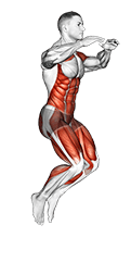 Double Leg Butt Kick exercise demonstration for Plyometrics, Body weight