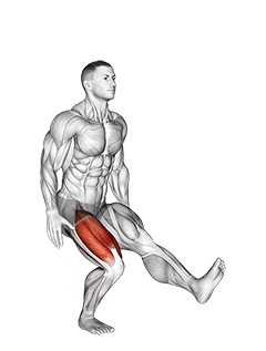 One Leg Quarter Squat exercise demonstration