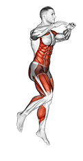 Single Leg Butt Kick exercise demonstration for Plyometrics, Body weight