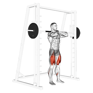 Smith Front Squat exercise demonstration