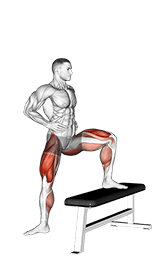 Transverse Step Up exercise demonstration