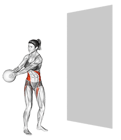 Medicine Ball Rotational Throw exercise demonstration
