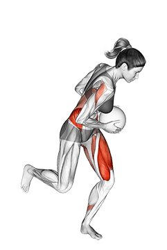 Medicine Ball Single Leg Wood Chop exercise demonstration