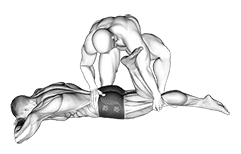 Assisted Prone Rectus Femoris Stretch exercise demonstration