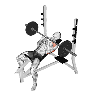 Incline Close Grip Bench Press exercise demonstration