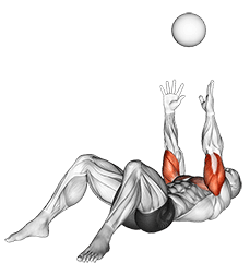 Medicine Ball Supine Chest Throw exercise demonstration