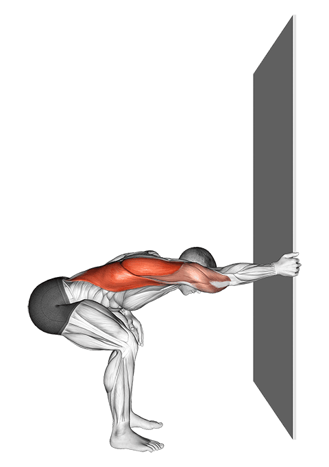 One arm Lat Stretch exercise demonstration for Back, Body weight