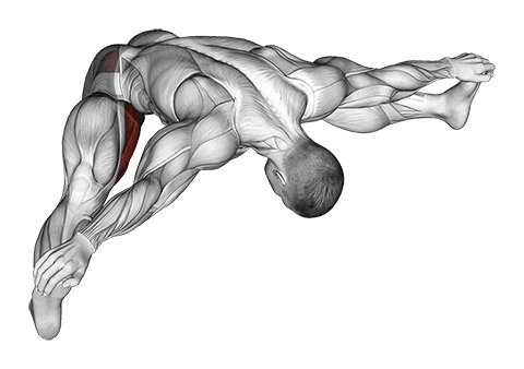 Hip Abduction With Flexion In Front Stretch exercise demonstration for Hips, Body weight
