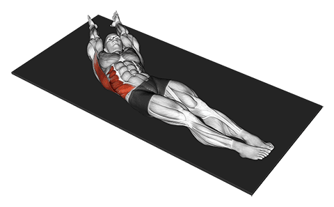 Lateral Bend Lying Down exercise demonstration for Back, and Waist, Body weight