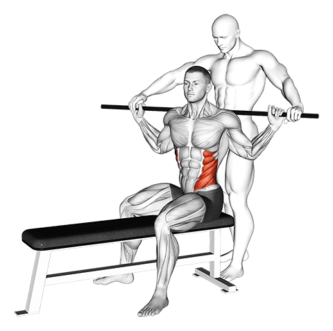Assisted Obliques Stretch exercise demonstration