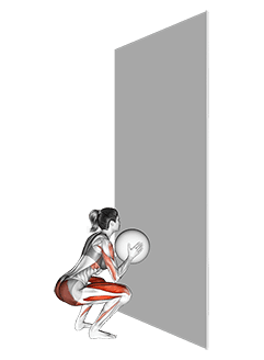 Wall Ball exercise demonstration