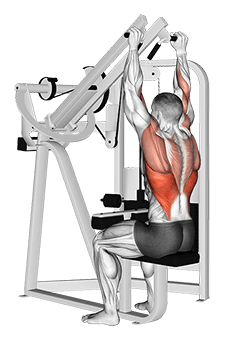 Lever Lateral Wide Pulldown exercise demonstration