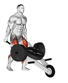 StrongMan Wheelbarrow exercise demonstration