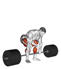 StrongMan Deadlift exercise demonstration for Thighs, Barbell
